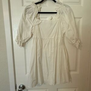 Moodie Cream Ruffled Blouse